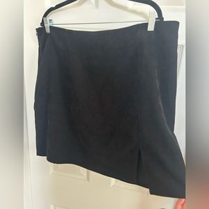Corduroy Black Mini Skirt